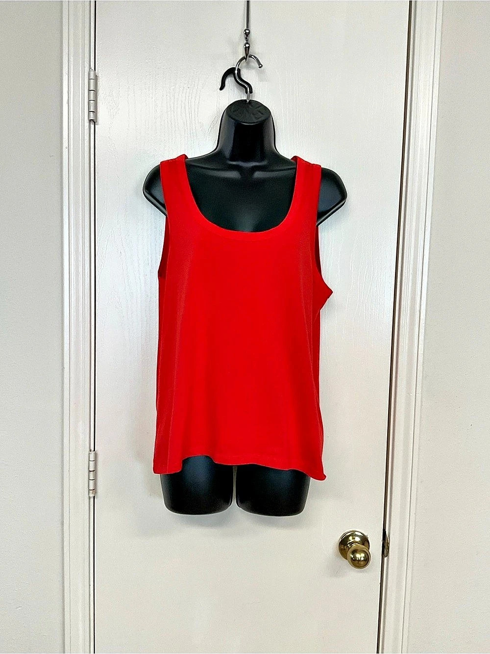 J.Crew Broken-In Jersey Tank Cotton Tank Top in Red Size Medium Like New